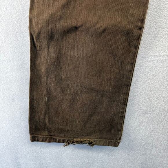 Vintage Diesel Jeans Mens 32 Fits 34x34 Brown Carpenter Baggy Workwear Labor y2k - Picture 11 of 16